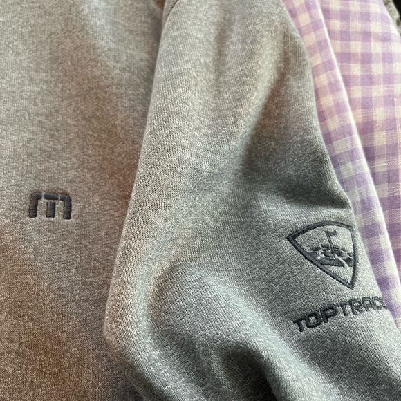 Travis Mathew Gray Zip Up Sweater for Men - Picture 3 of 3